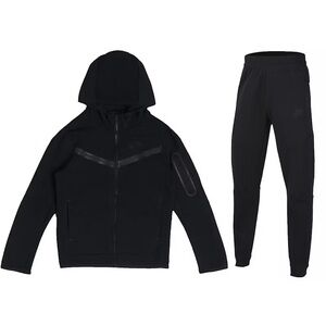 Nike Black Performance Jacket with Hood and Zipper